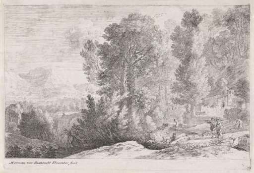 Landscape with washerwomen