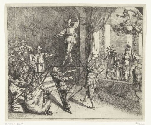 Cromwell as a Tightrope Walker, 1652