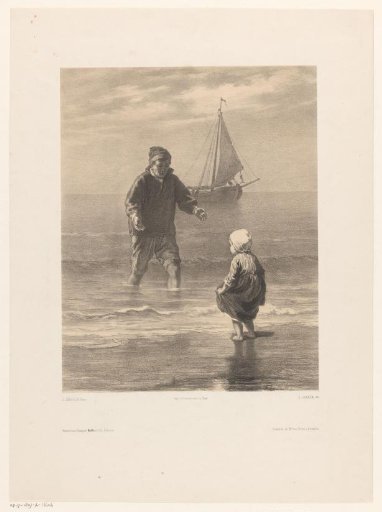 Man and Child at the Beach