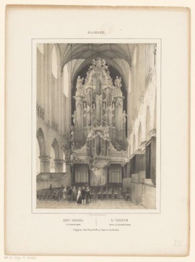 Organ in the St. Bavo Church in Haarlem
