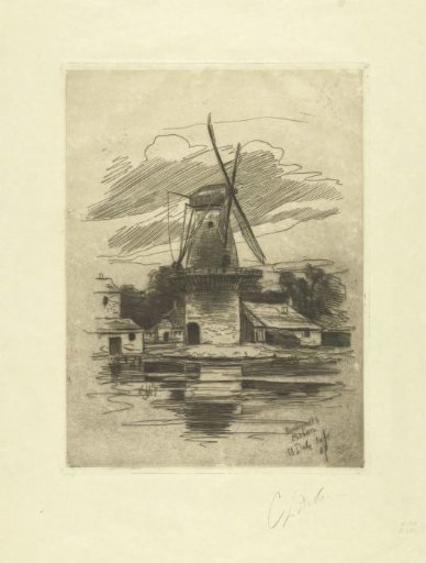 Mill and Farmhouses by the Water