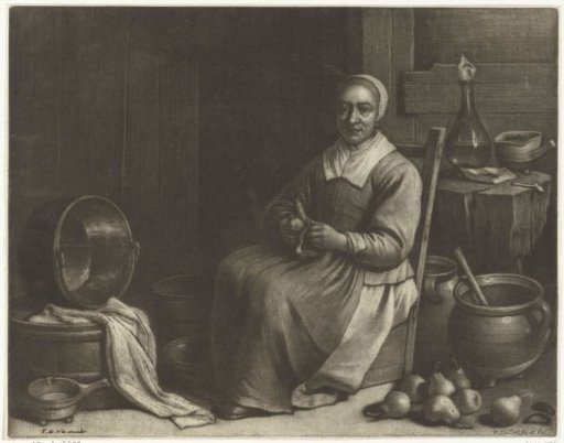 A Woman Peeling Pears