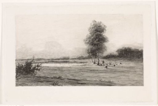 Landscape with a pond