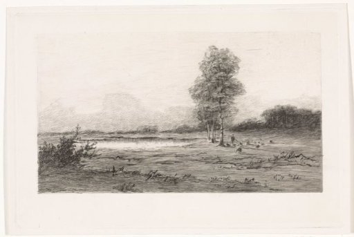 Landscape with a pond