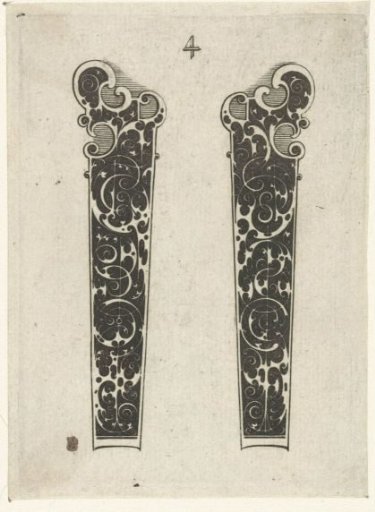 Two knife handles