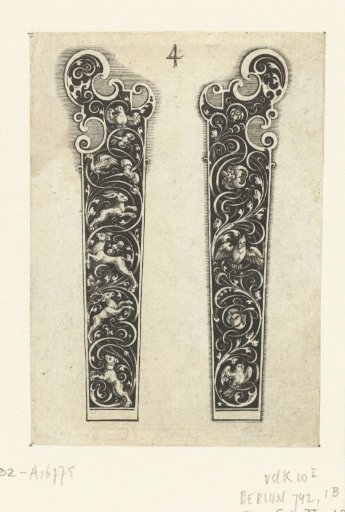 Two knife handles