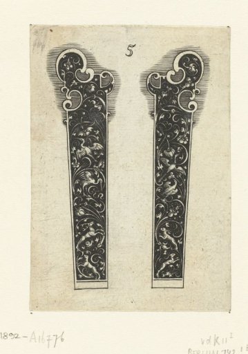 Two knife handles