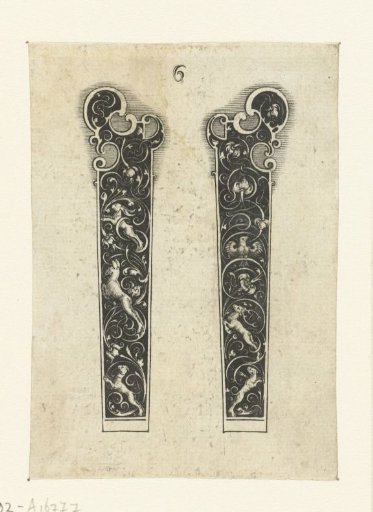 Two knife handles