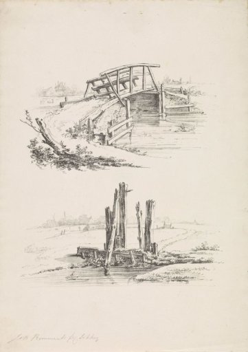 Two Views of a Jetty and a Lock