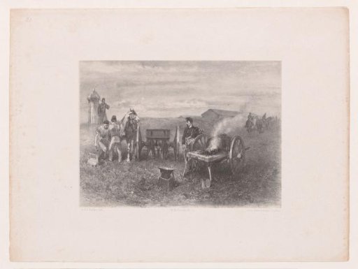 A Military Farrier in the Field