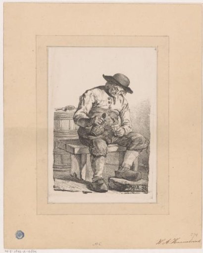 Man with jug and glass