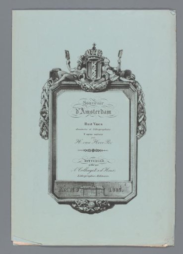 Cover for eight views of Amsterdam by Huib van Hove Bz.