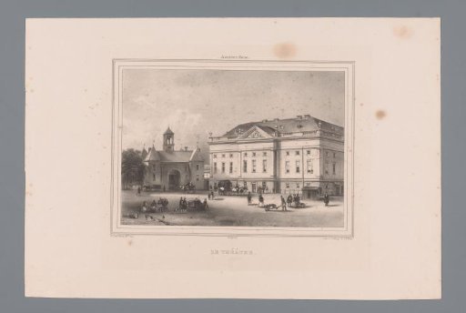 View of the Leiden Gate and Theatre in Amsterdam