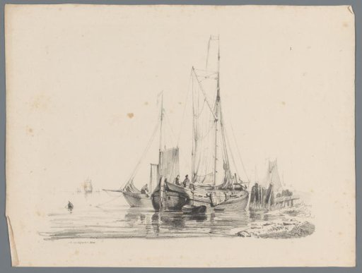 Two botters at the water's edge