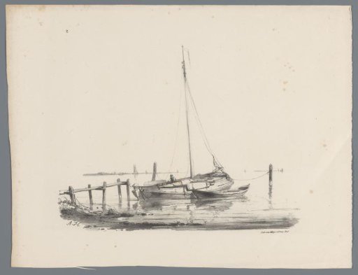 Sailing boat at a quay