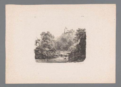 Landscape with river and castle