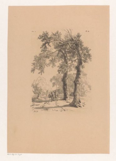 Man and donkey on a country road