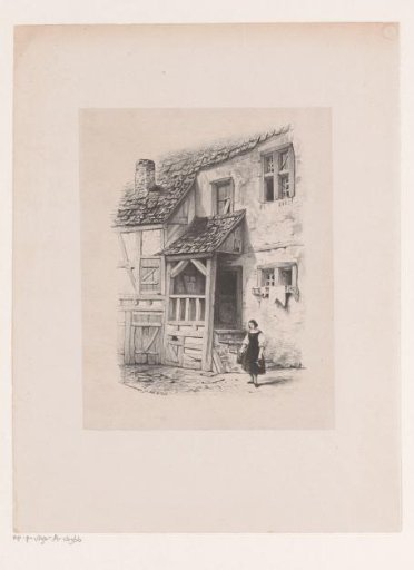 Facade of a dwelling house
