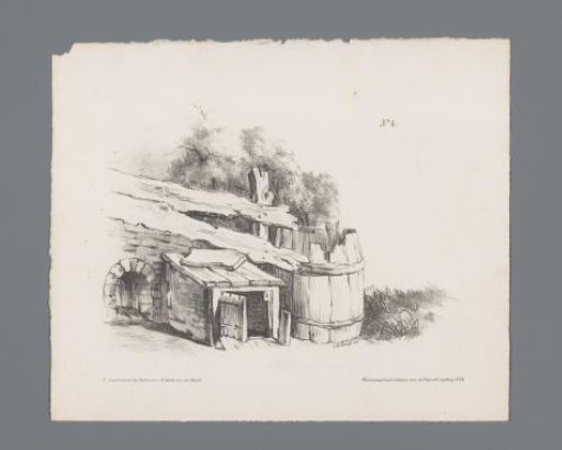 Railing, barrel and storage rooms