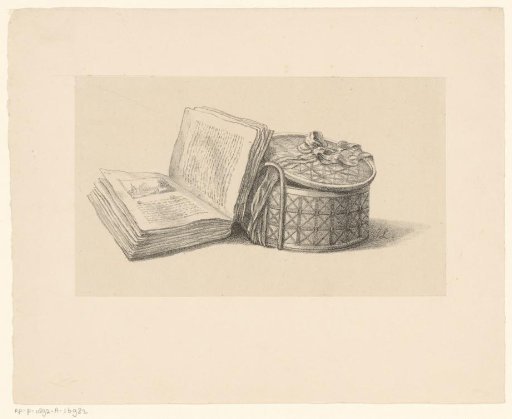 Still Life with Workbox and Open Book