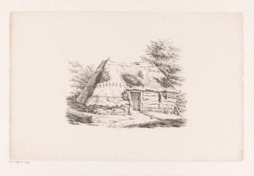 Barn with a thatched roof