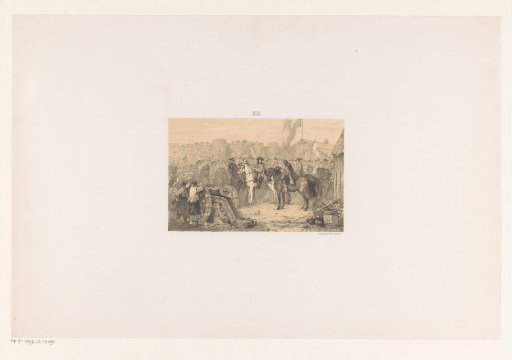 Prince William II inspects the defence of Amsterdam