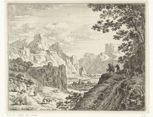 River Landscape with Travellers
