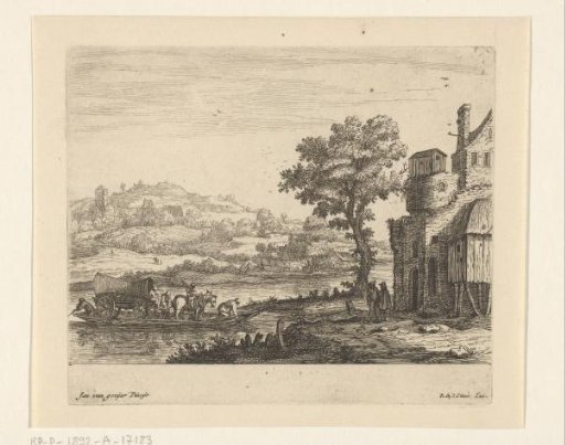 River Landscape with Ferry