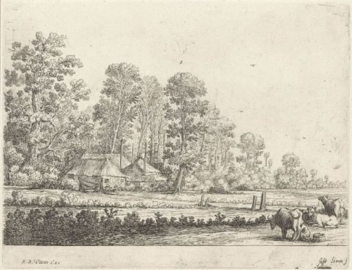 Farm with a milkmaid