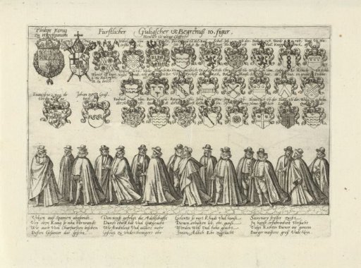 Funeral procession with nobles