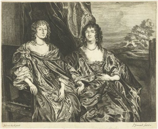 Double portrait of Ann Kirke and Anna Dalkeith