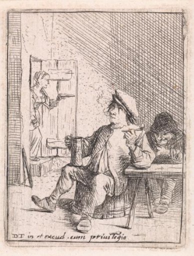 Seated Peasant with Jug and Pipe