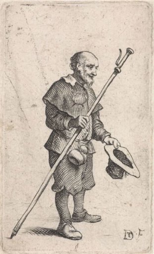 Pilgrim with Staff and Hat