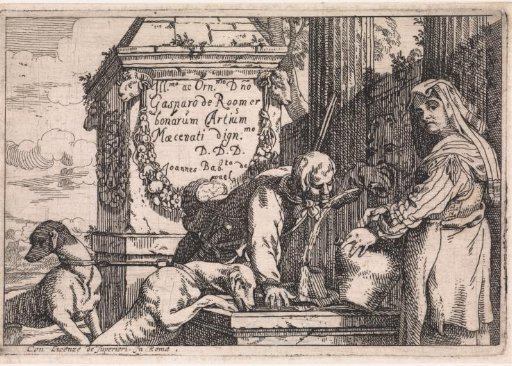 Hunter Drinking from a Fountain