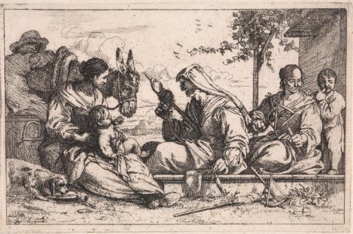 Woman Spinning Yarn