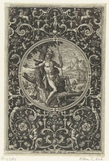 Medallion depicting Paris seated against a tree