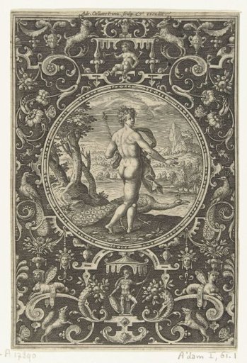 Medallion depicting Juno with a peacock