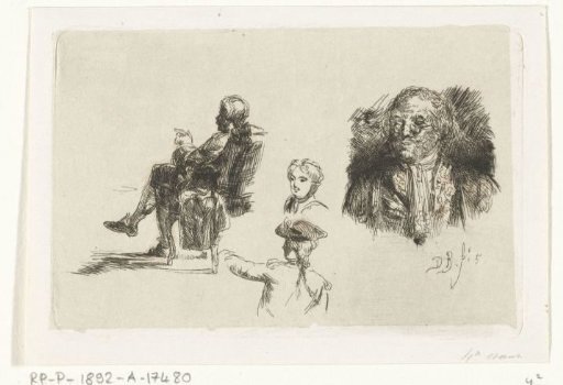 Study sheet with four figures
