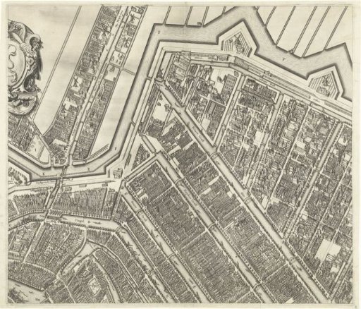 Map of Amsterdam (Top Center Sheet)
