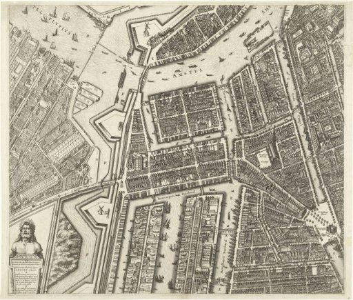 Map of Amsterdam (Middle Left Sheet)