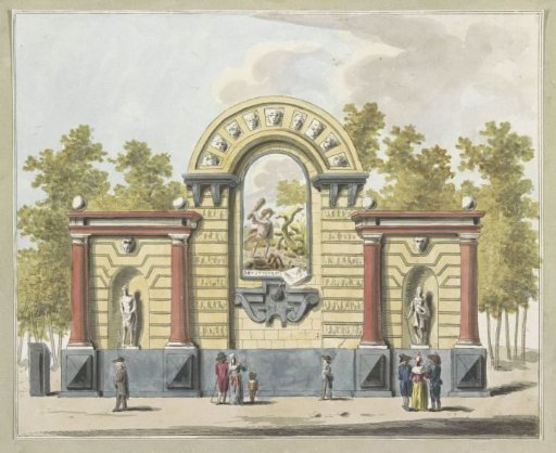 Destruction of Aristocracy, decoration on the Westermarkt, 1795