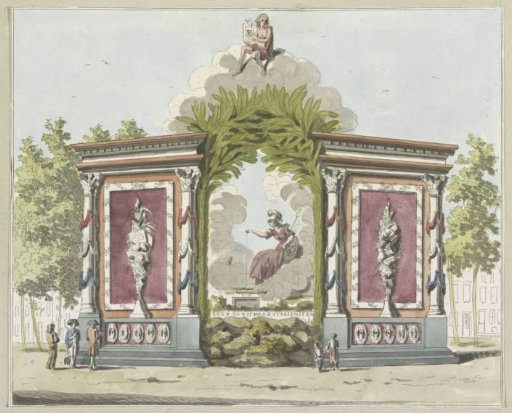 Arts and Sciences, decoration on the Noordermarkt, 1795
