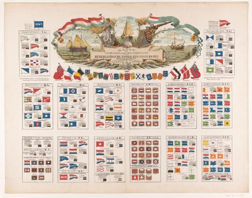 Chart of the Office Flags and Other Distinctions of the Dutch North Sea Fishing Fleet