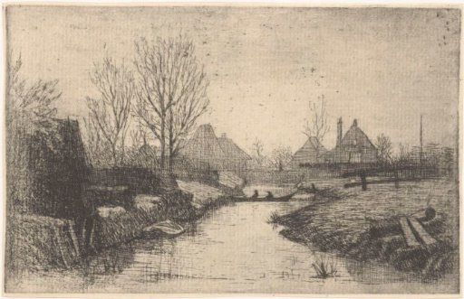 Canal with a boat
