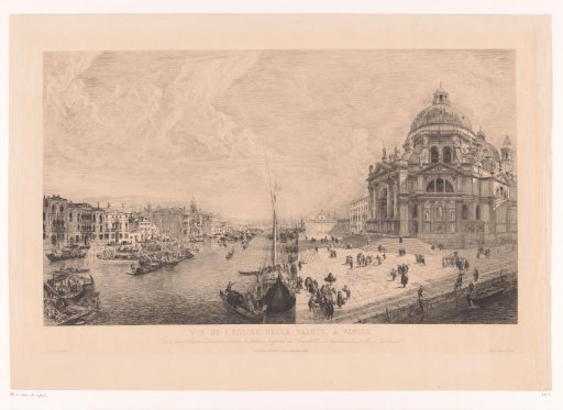 View of the Santa Maria della Salute in Venice