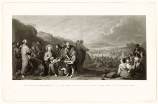 The Miracle of the Loaves and Fishes, after O. Murillo