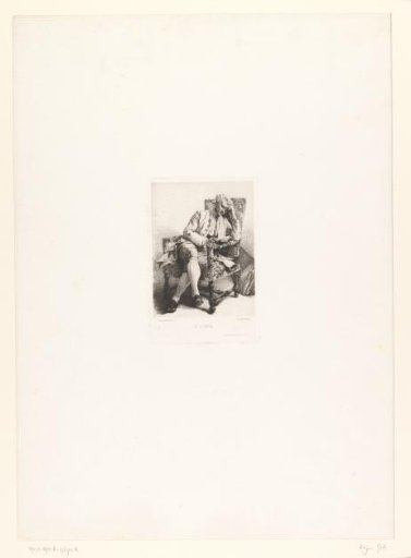 Man Reading in a Chair