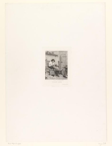 Bedroom Interior with a Young Man Doing Repairs