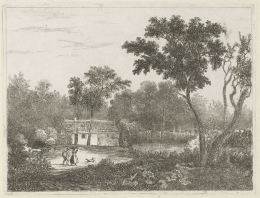 Man and Woman by a House on the Water