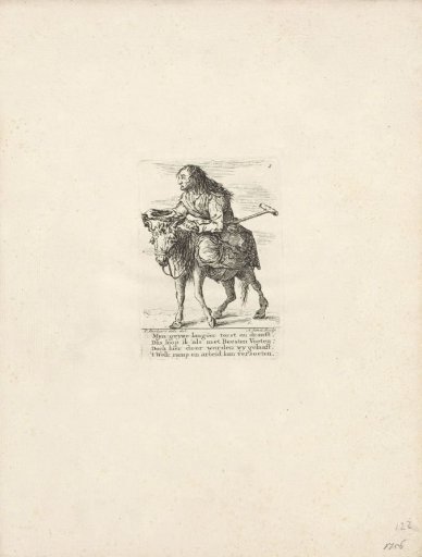 Beggar on a donkey